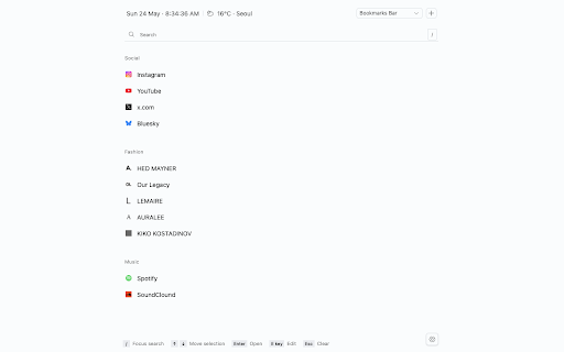 Min - New Tab for Bookmarks :: Search, open, and organize your bookmark in a minimal new tab page.