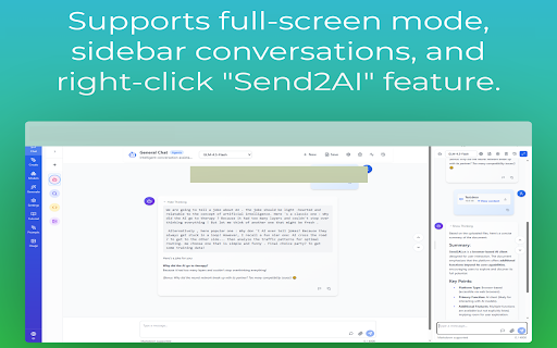Send2AI - 浏览器AI客户端 :: 免费、轻量的AI客户端,侧边栏AI助手,无需登录即可使用内置AI助手。可自由接入ChatGPT、Gemini、DeepSeek、Olama(本地AI)等模型。可以将你想要的内容通过右键 "Send To AI" 进行对话。无需登录注册,不收集用户个人信息。