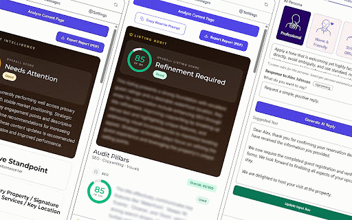 STR Optimizer: Native AI Messaging & SEO :: Native sidepanel helper to optimize short-term rental SEO, write automated guest reviews, and draft AI inbox replies instantly.