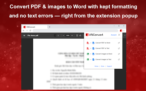 VNConvert - AI chuyển PDF & Hình ảnh sang Word :: Chuyển PDF, hình ảnh sang Word (DOCX) bằng AI giữ định dạng, chính tả, không lỗi font. Hỗ trợ OCR, tối ưu tiếng Việt và file scan.