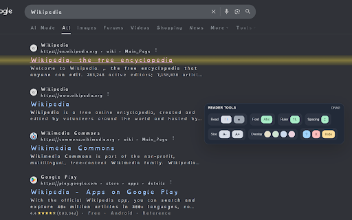 Dyslexia Reader Assist :: Reading support tools for dyslexic web users, including speech, font, spacing, overlays, and a reading ruler.