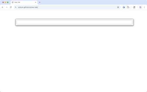 Vimium New Tab Page :: Show a new tab page that Vimium can control