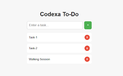 Codexa To-Do :: A simple and stylish to-do list with unique animations.