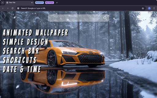 Yellow Audi R8 on Road Live Wallpaper :: Bring the speed and luxury of a Yellow Audi R8 to your browser with this stunning Yellow Audi R8 on Road Live Wallpaper