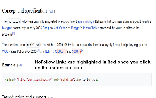 Highlight Nofollow Links :: Visually mark all links whose rel attribute contains nofollow, ugc, or sponsored.