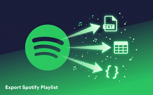 Export Spotify Playlist :: Export Spotify playlists to Text, Excel, or JSON formats with one click.