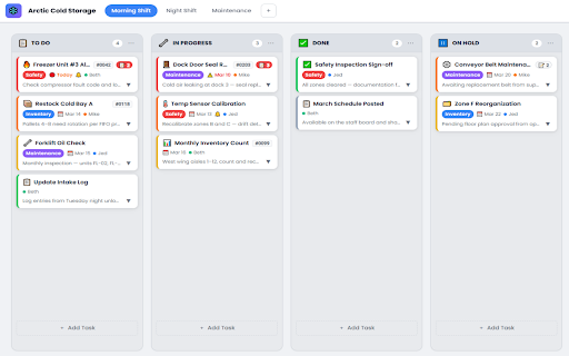 FluxBoard – Local Multi-User Kanban Board :: Seamless team Kanban. Local, private, no accounts required. Manage tasks, notes, due dates & alarms — all data stays local.