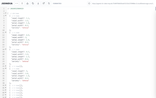 JSONOVA - JSON Formatter and Viewer :: Displays and formats JSON directly in the current tab.
