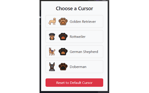 Custom Dog Cursors :: Custom Dog Cursor extension