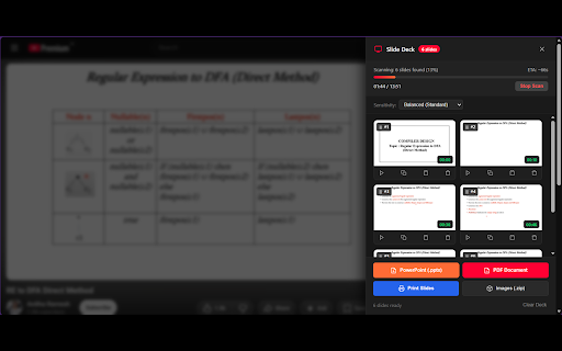 YT to PDF :: Extract presentation slides from YouTube videos and export them to PowerPoint (PPTX), PDF, or images with one click.