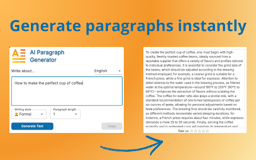 AI Paragraph Generator :: Write text smarter with AI Paragraph Generator: Your go-to AI sentence generator for content creation and essay rewriter tool needs.