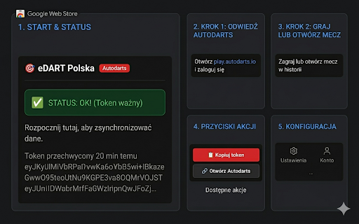 eDART Polska - Autodarts Stats :: Automatycznie wysyła wyniki meczów ligowych z Autodarts do eDART Polska