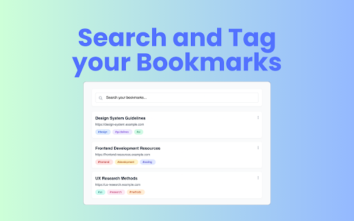 Bookmark Search Plus :: Enhanced bookmark management with search and tagging functionality