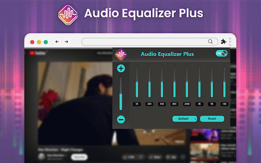 Audio Equalizer Plus :: The Audio Equalizer with Volume Booster extension that provides users with a great way to customize music listening experience.