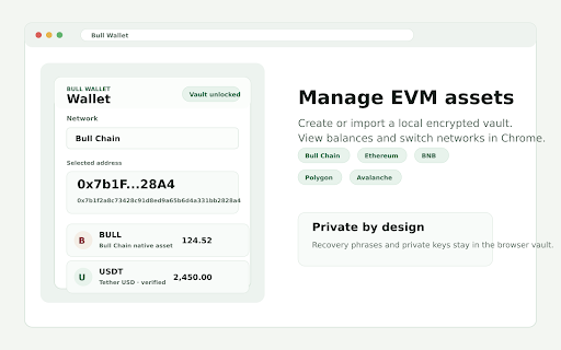 Bull Wallet :: Non-custodial Bull Wallet browser extension.