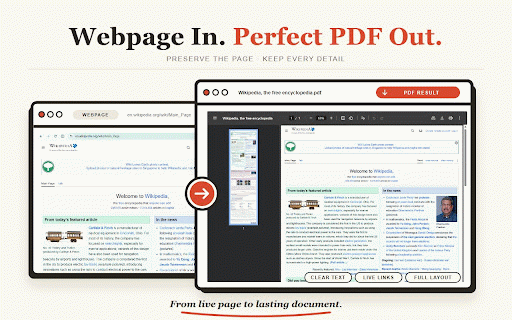 Web to PDF - Save Webpage as PDF :: Convert any website or HTML webpage to PDF in one click. Save full pages, articles, and chats locally—no uploads.