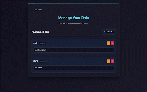 TypeLess - Auto Form Filler :: Fill forms instantly with your saved details. Save time and skip repetitive typing!