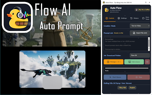 Auto Flow - Automation for VEO AI :: Automate your bulk video creation workflow on Google Flow AI. Supports latest models like VEO. Save time and accelerate creativity!