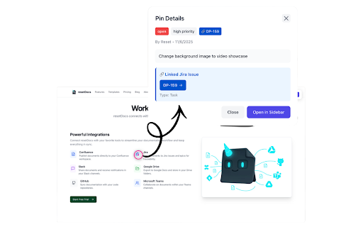 resetWeb - Visual Feedback for resetDocs :: Add comments and create tasks directly on any live website. Integrated with resetDocs for seamless team collaboration.