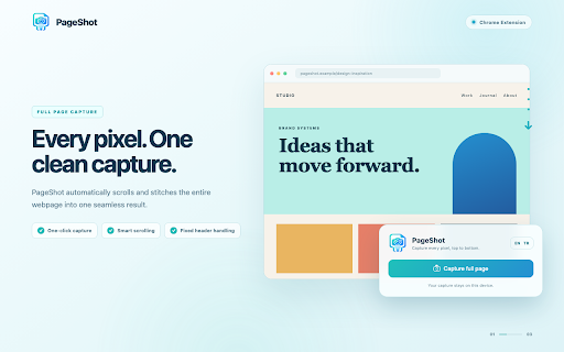 PageShot :: Save entire web pages as a single PNG, JPEG, or PDF file.