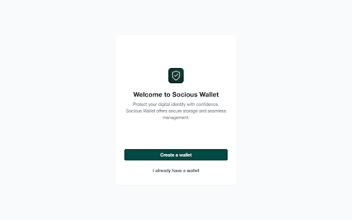 Socious Wallet :: Self-sovereign identity wallet — hold and share your verified credentials. By Socious.