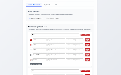 NovaTab - Next Gen Dashboard :: Transform your new tab into a beautiful, customizable dashboard. Organize sites, use bookmarks, and boost productivity!