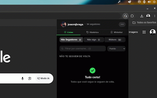 GitHub Unfollowers :: Descubra quem não te segue de volta, quem você não segue e seus seguidores mútuos no GitHub.