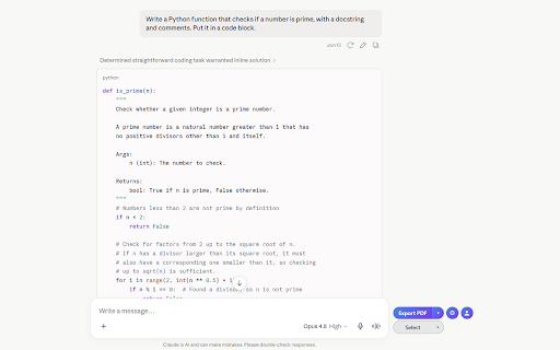 Claude Chat Export — Save to PDF, MD & More :: Export Claude chats to PDF, Markdown, Text, CSV... Free and fully customizable. Supports code, math & artifacts.