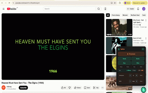 Splittr – AI Stem Separator :: AI Stem Separator for YouTube — Vocals, Drums, Bass, Other. 100% Local, WebGPU Powered.
