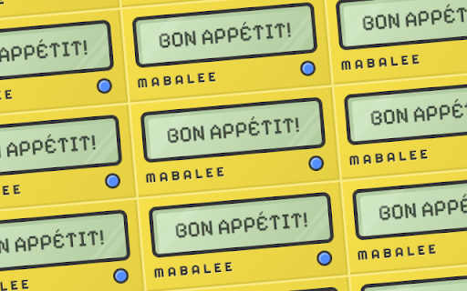 MABALEE :: What do you feel like eating today? Stop thinking! Start MABALEE