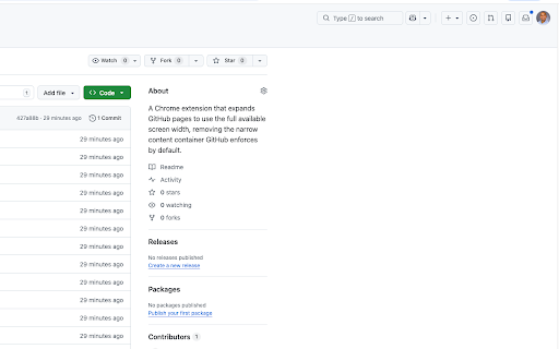 GitHub Wide :: Expand GitHub pages to use the full available screen width.