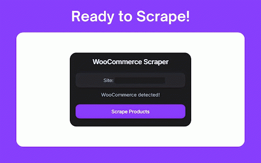 WooCommerce Product Scraper :: Scrapes WooCommerce product data and exports it as CSV