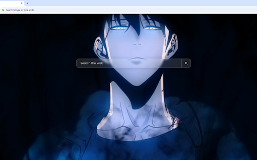 Sung Jin Woo Darkness Solo Leveling Live Wallpaper :: Sung Jin Woo from Solo Leveling glows with dark blue shadow aura and piercing eyes in pitch-black darkness.