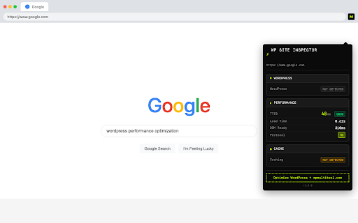 WP Site Inspector :: Analyze WordPress sites - detect WP, measure performance, check cache status. By WP Multitool.