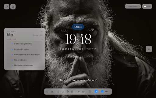 GetGoing - Productive New Tab :: Transform your new tab into a productive workspace with todos, notes, daily backgrounds, and more