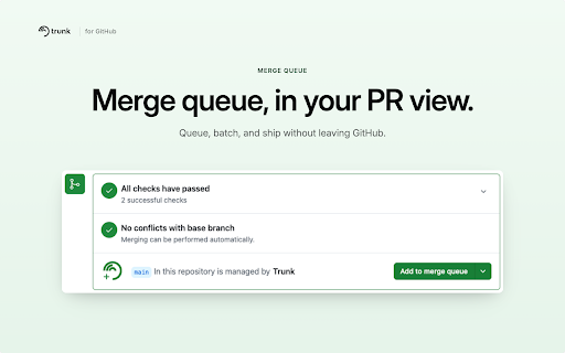 Trunk for GitHub :: Adds Trunk-focused functionality and UI improvements to GitHub.