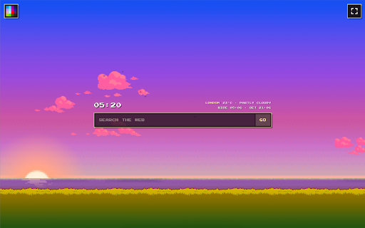 BitDay :: Make BitDay your new tab — a living pixel scene that changes with the time of day. Works offline.