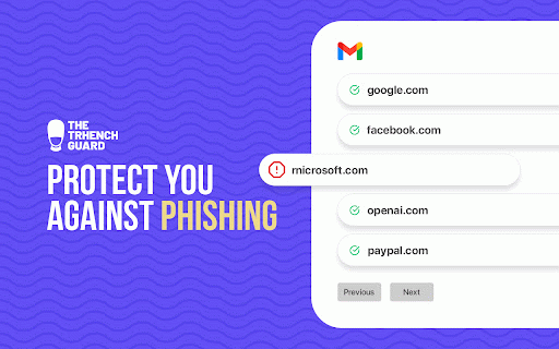 The Trench Guard - Protect your inbox from Phishing :: System that detects and blocks phishing attempts in real-time. Keep your information safe with our advanced antiphishing algorithm