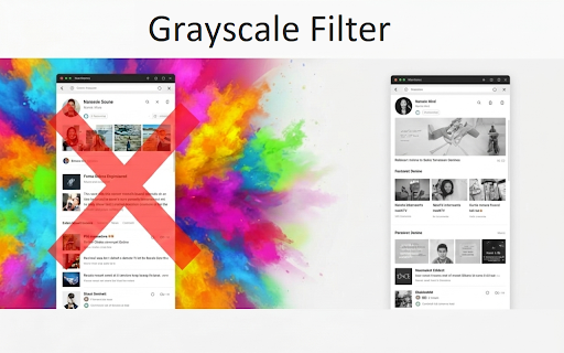 Grayscale Pro: Digital Detox & Focus Mode :: Grayscale mode, blocking distractions on YouTube (shorts, comments, recommended), website blocker with scheduling and focus timer.