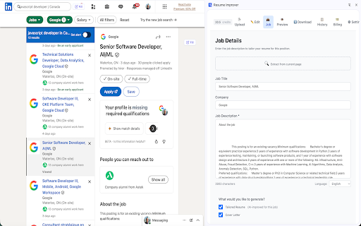 Resume Improver :: AI-powered resume improvement with job-specific optimization