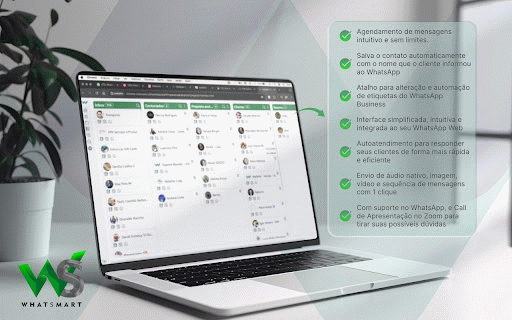 WhatSmart CRM | Seu Whatsapp Otimizado e Inteligente! :: Tenha controle total das conversas no WhatsApp Web e aumente a produtividade da sua empresa.