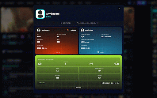 Esplay Enhancer :: Esplay Enhancer förbättrar esplay.com med extra UI-komponenter och bättre datavisualisering för en smidigare användarupplevelse.