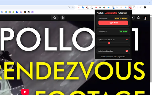 YouTube Fullscreen: Anamorphic Scaler :: Ultimate widescreen stretch and smart zoom optimizer to remove black bars on YouTube videos.