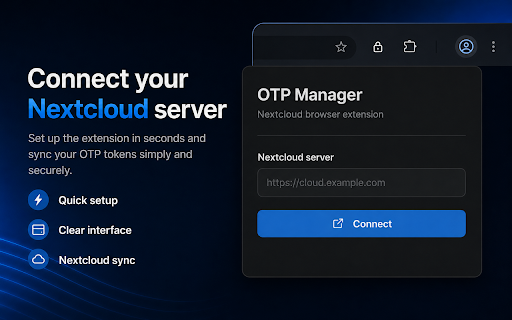 Nextcloud OTP Manager :: Official Nextcloud OTP Manager browser extension