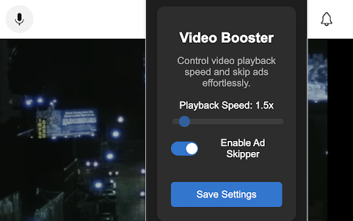 Video Speed Booster & Ad Skipper :: Boost video speed and skip ads on any website.