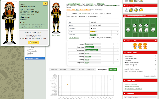 SkillValue :: Displays sub-level of highest main skill in Hattrick