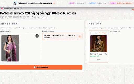 MeeshoLabelCropper - Autofill, Shipping & Label Tools :: Free Meesho shipping cost reducer and supplier autofill tool by MeeshoLabelCropper.