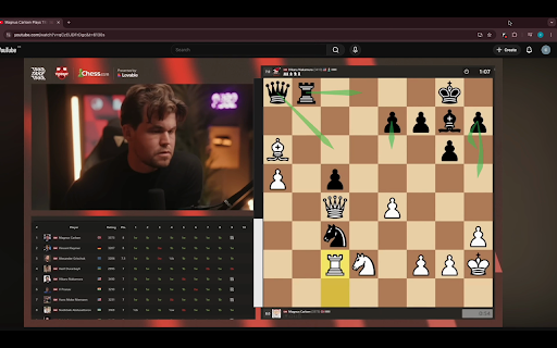 chessray :: Chess companion that draws and updates top moves + an eval bar on any chess video or stream as it plays. No manual scans.