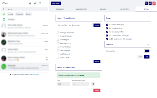 WaslaTech WhatsApp Tools :: Extend your WhatsApp Web experience with powerful tools and options