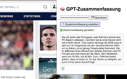 SummarizeGPT :: Fasse Webseiteninhalte zusammen über die OpenAI API